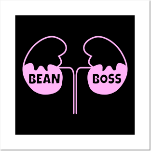 Nephrologist, bean boss - pink Posters and Art